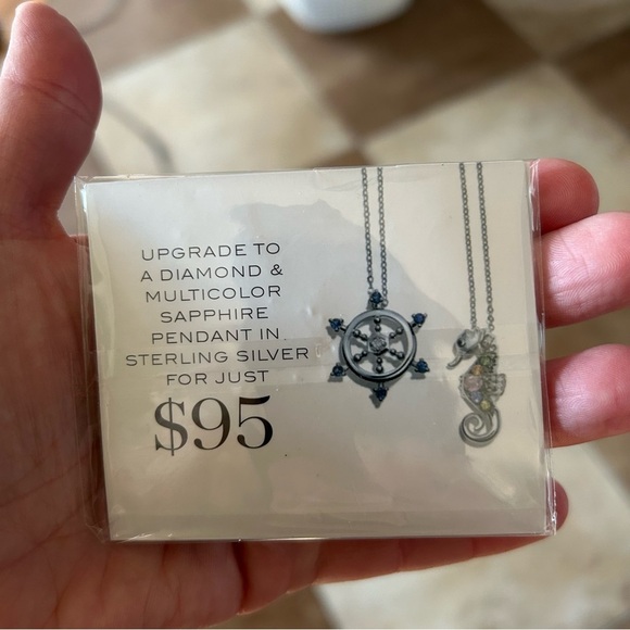 NIB Effy silverplate Anchor Necklace - Picture 2 of 2